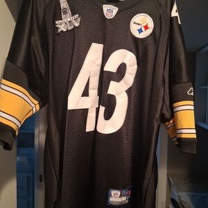 Pittsburgh Steelers Troy Polamalu Jersey Reebok On Field Super Bowl XLV